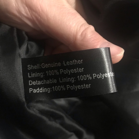 Wilda Black Leather Vintage Jacket XL - Picture 7 of 8